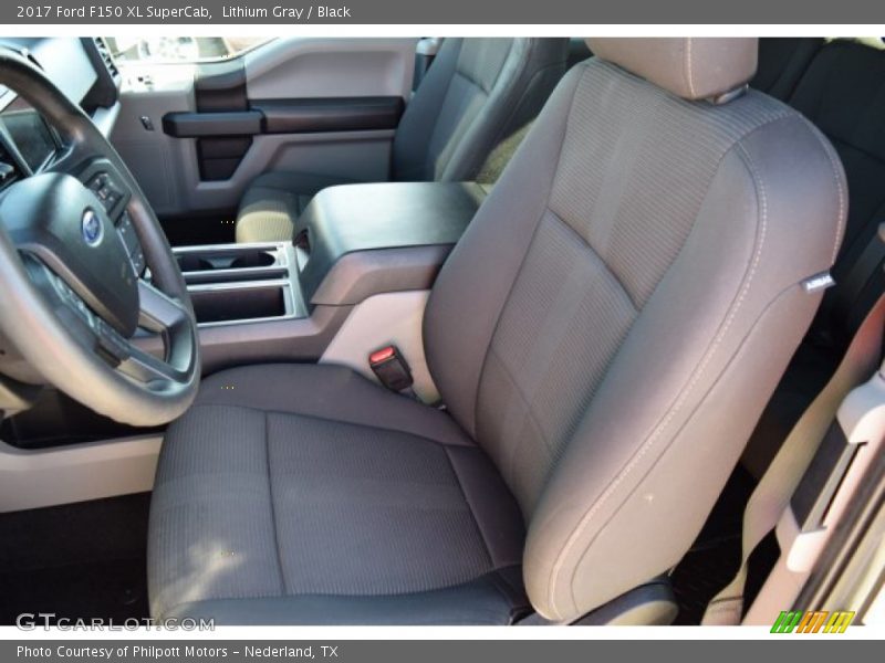 Lithium Gray / Black 2017 Ford F150 XL SuperCab