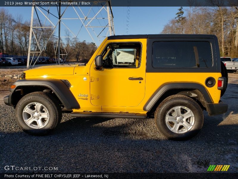 Hellayella / Black 2019 Jeep Wrangler Sport 4x4