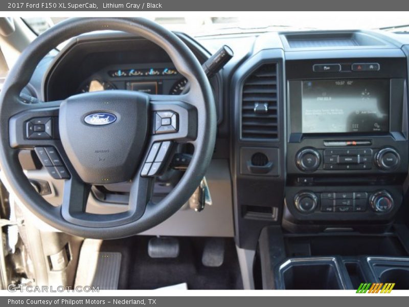 Lithium Gray / Black 2017 Ford F150 XL SuperCab