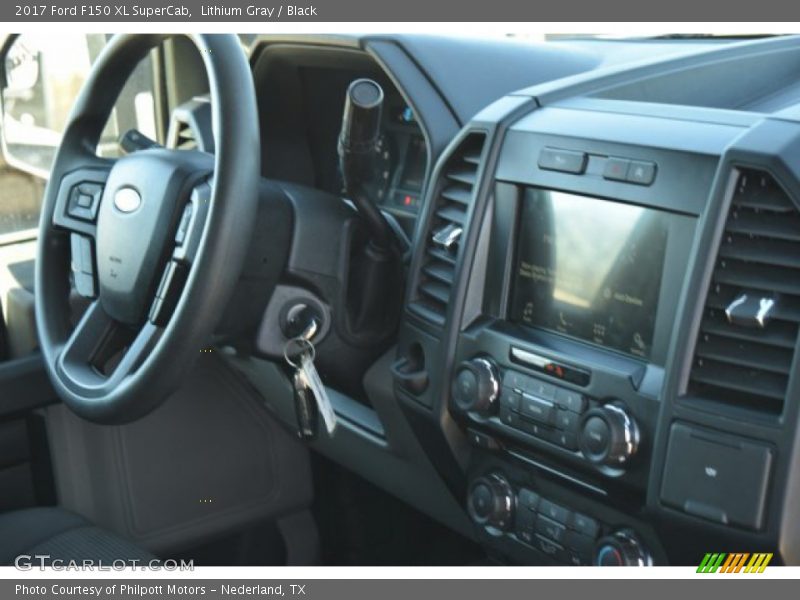 Lithium Gray / Black 2017 Ford F150 XL SuperCab
