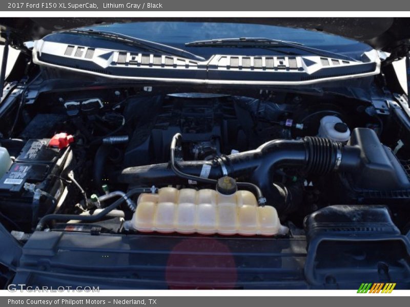 Lithium Gray / Black 2017 Ford F150 XL SuperCab