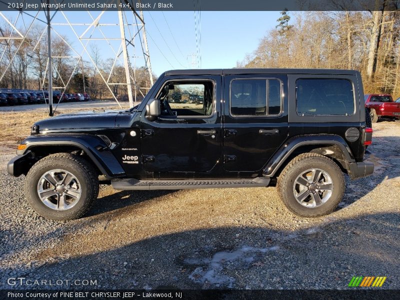 Black / Black 2019 Jeep Wrangler Unlimited Sahara 4x4