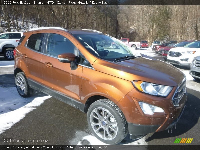 Canyon Ridge Metallic / Ebony Black 2019 Ford EcoSport Titanium 4WD