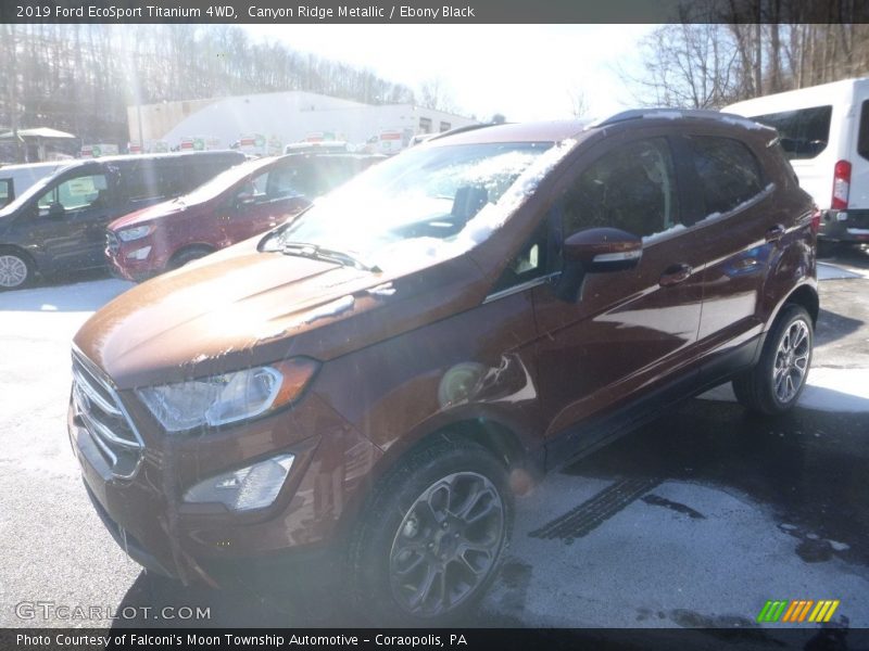 Canyon Ridge Metallic / Ebony Black 2019 Ford EcoSport Titanium 4WD