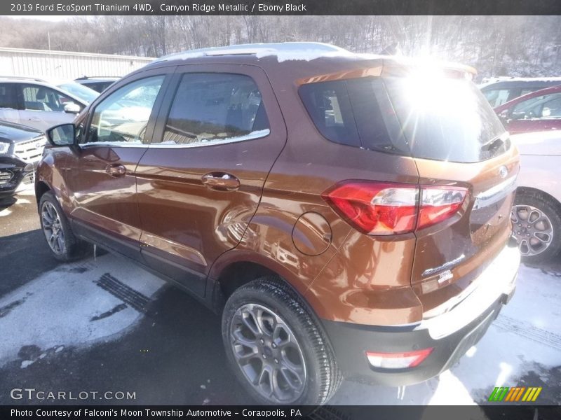 Canyon Ridge Metallic / Ebony Black 2019 Ford EcoSport Titanium 4WD