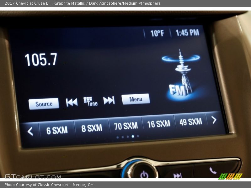 Graphite Metallic / Dark Atmosphere/Medium Atmosphere 2017 Chevrolet Cruze LT