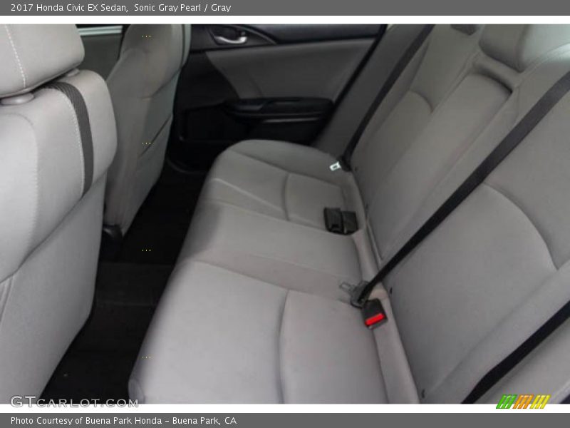 Sonic Gray Pearl / Gray 2017 Honda Civic EX Sedan