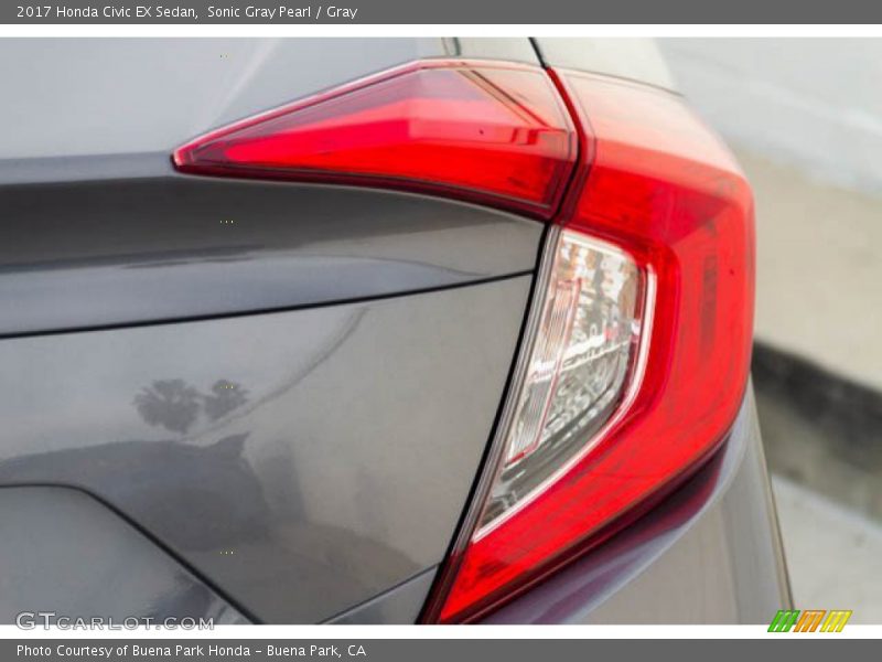 Sonic Gray Pearl / Gray 2017 Honda Civic EX Sedan