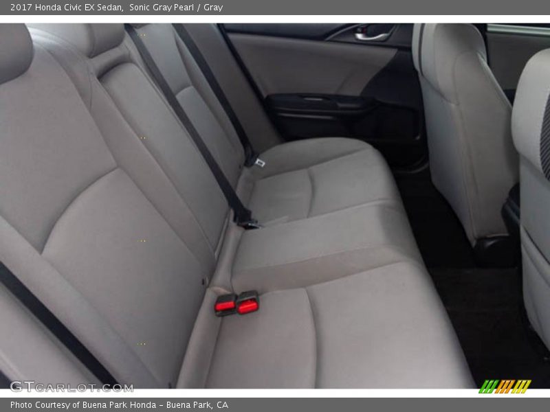 Sonic Gray Pearl / Gray 2017 Honda Civic EX Sedan