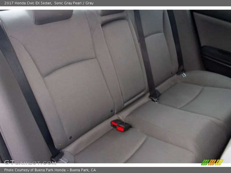 Sonic Gray Pearl / Gray 2017 Honda Civic EX Sedan