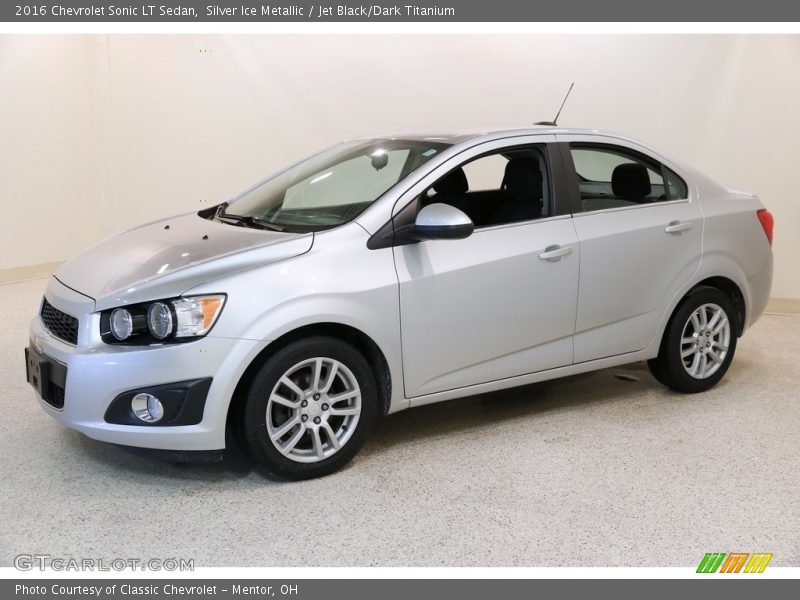Silver Ice Metallic / Jet Black/Dark Titanium 2016 Chevrolet Sonic LT Sedan