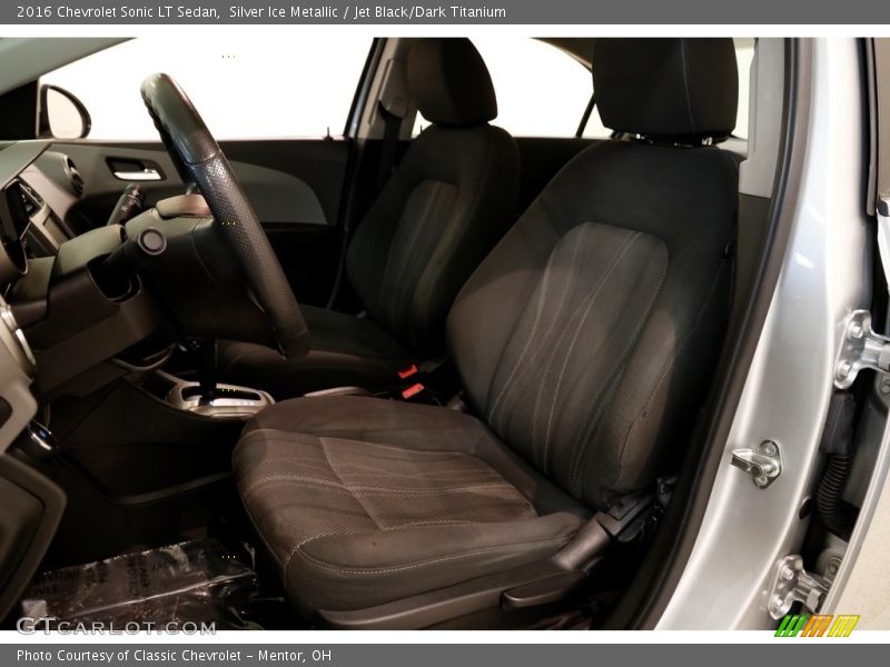 Silver Ice Metallic / Jet Black/Dark Titanium 2016 Chevrolet Sonic LT Sedan