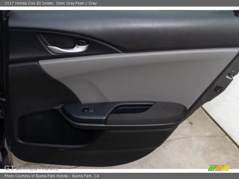 Sonic Gray Pearl / Gray 2017 Honda Civic EX Sedan
