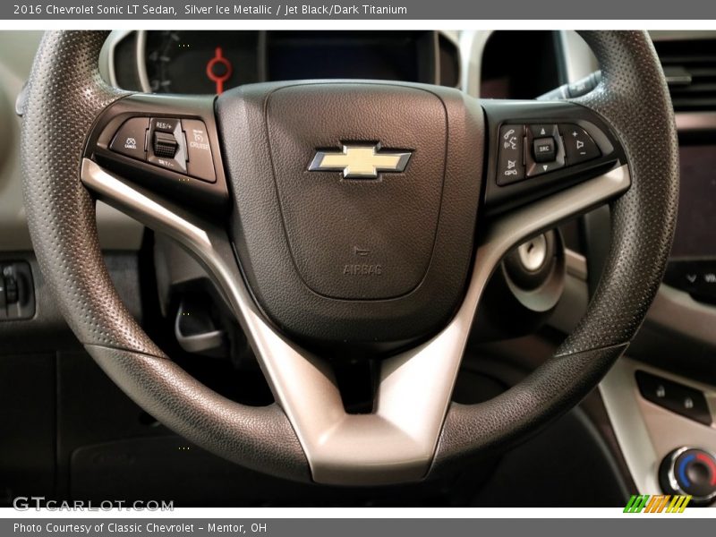 Silver Ice Metallic / Jet Black/Dark Titanium 2016 Chevrolet Sonic LT Sedan