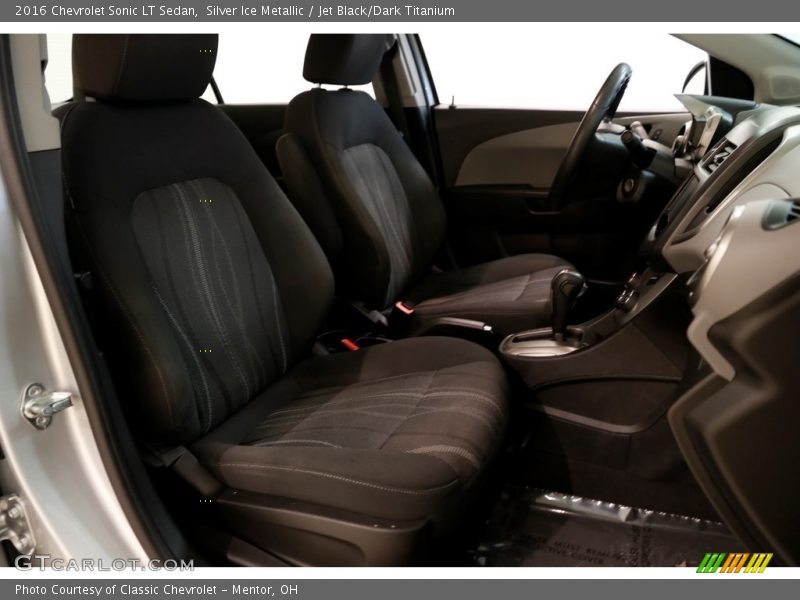 Silver Ice Metallic / Jet Black/Dark Titanium 2016 Chevrolet Sonic LT Sedan