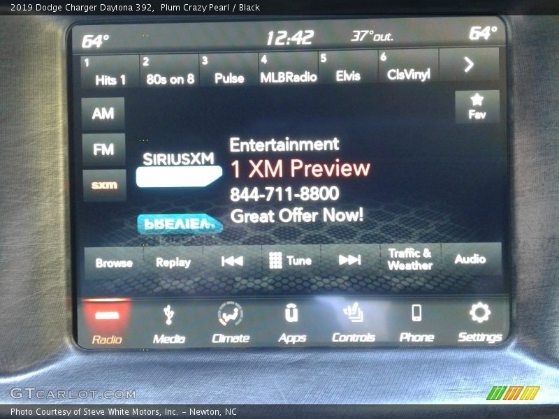 Plum Crazy Pearl / Black 2019 Dodge Charger Daytona 392