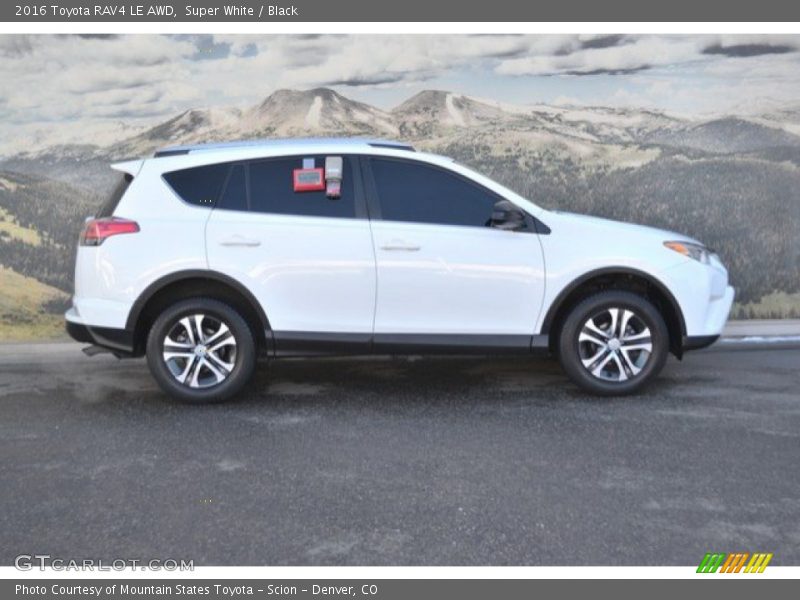 Super White / Black 2016 Toyota RAV4 LE AWD