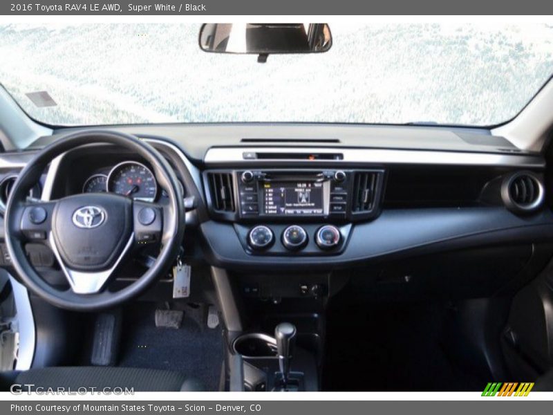 Super White / Black 2016 Toyota RAV4 LE AWD