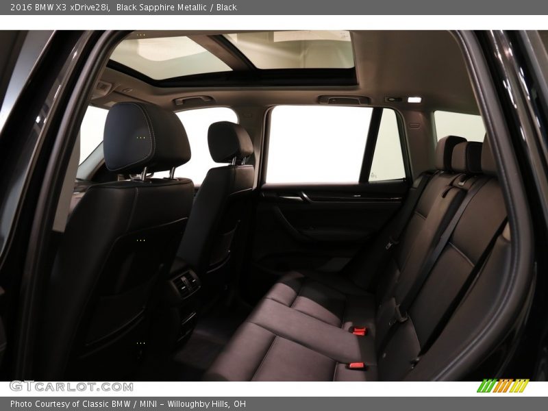 Black Sapphire Metallic / Black 2016 BMW X3 xDrive28i