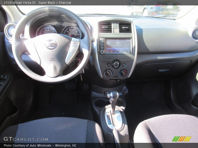 Super Black / Charcoal 2019 Nissan Versa SV