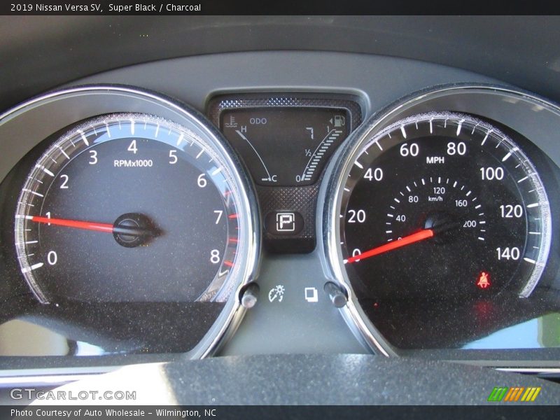 Super Black / Charcoal 2019 Nissan Versa SV