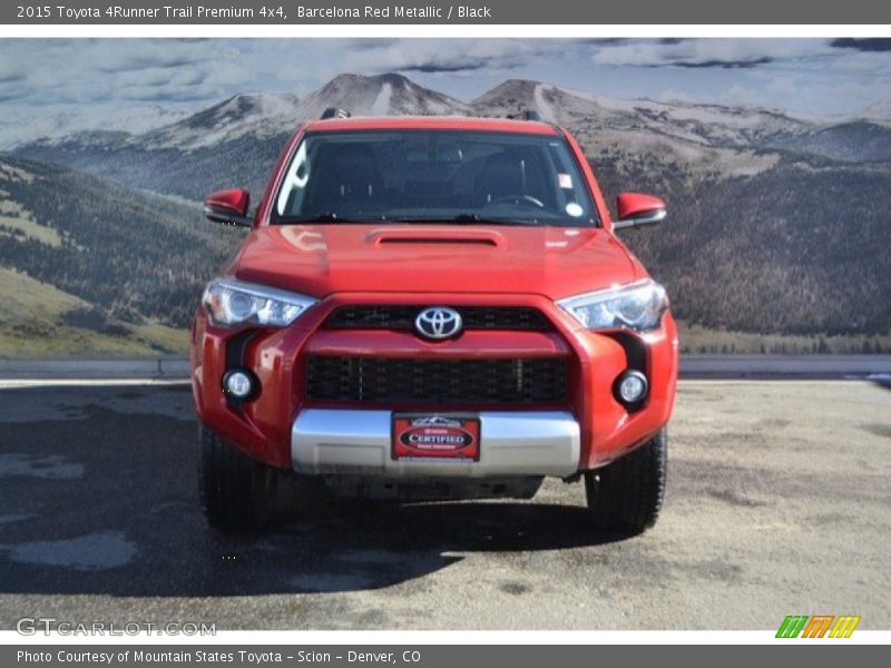 Barcelona Red Metallic / Black 2015 Toyota 4Runner Trail Premium 4x4