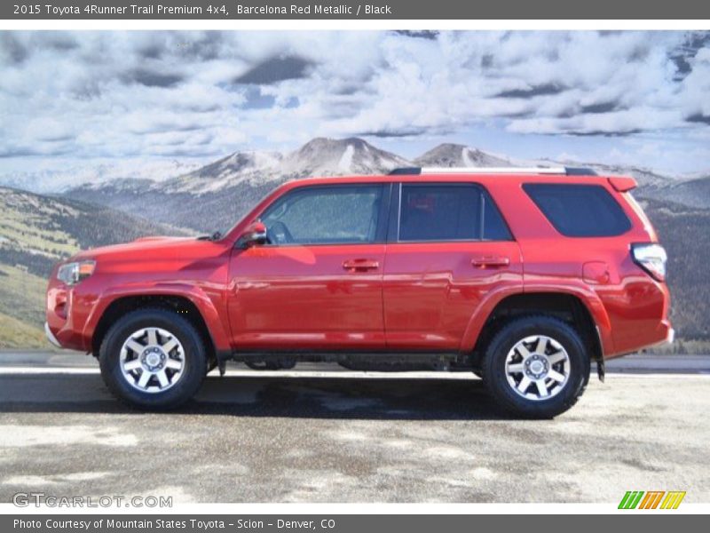 Barcelona Red Metallic / Black 2015 Toyota 4Runner Trail Premium 4x4