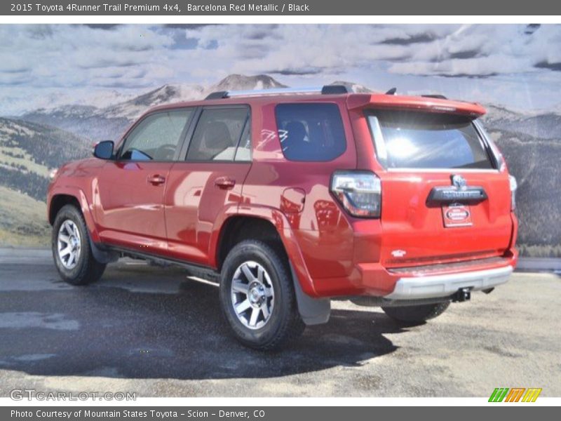 Barcelona Red Metallic / Black 2015 Toyota 4Runner Trail Premium 4x4