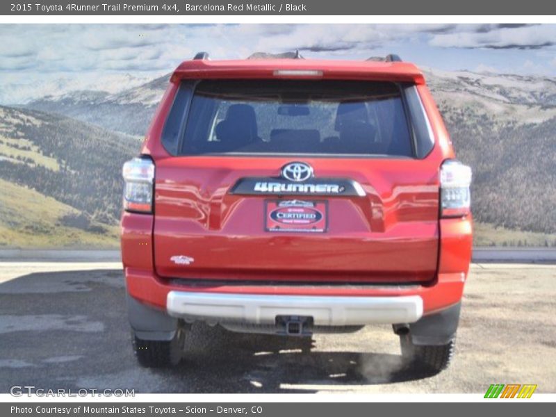 Barcelona Red Metallic / Black 2015 Toyota 4Runner Trail Premium 4x4