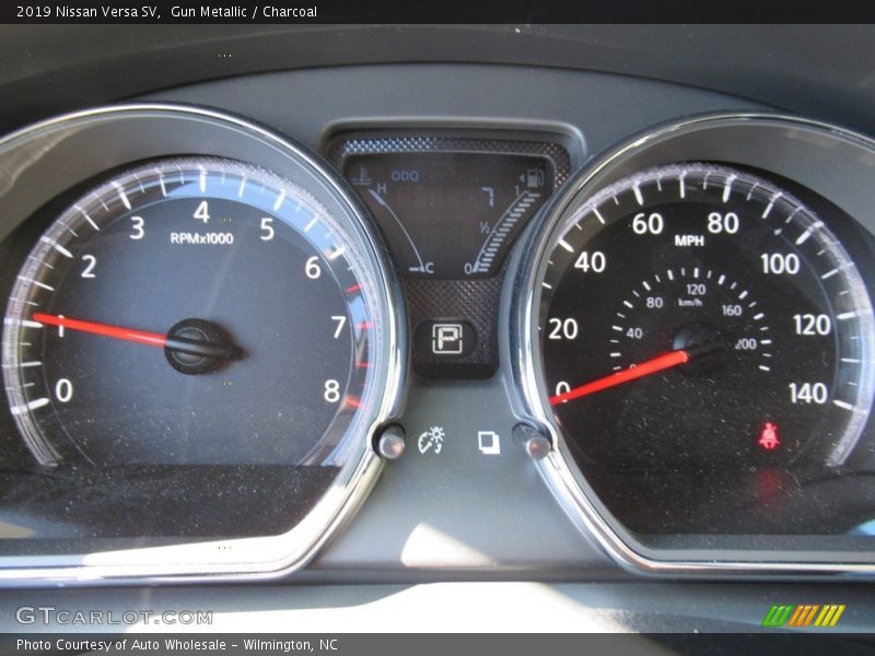 Gun Metallic / Charcoal 2019 Nissan Versa SV