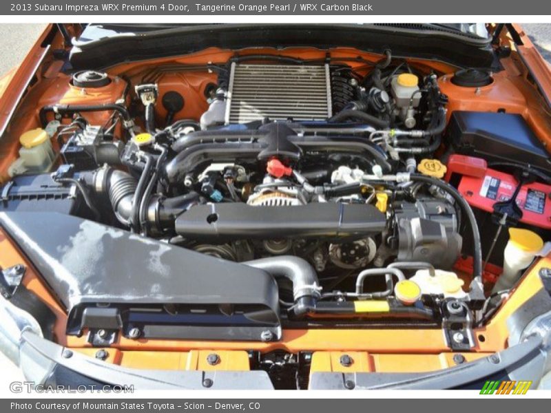 Tangerine Orange Pearl / WRX Carbon Black 2013 Subaru Impreza WRX Premium 4 Door