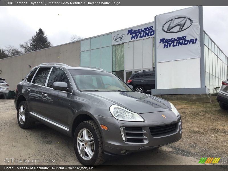 Meteor Grey Metallic / Havanna/Sand Beige 2008 Porsche Cayenne S