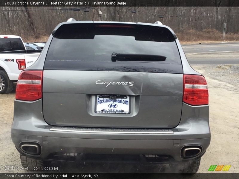 Meteor Grey Metallic / Havanna/Sand Beige 2008 Porsche Cayenne S