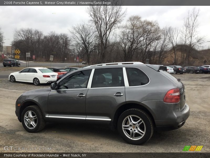Meteor Grey Metallic / Havanna/Sand Beige 2008 Porsche Cayenne S