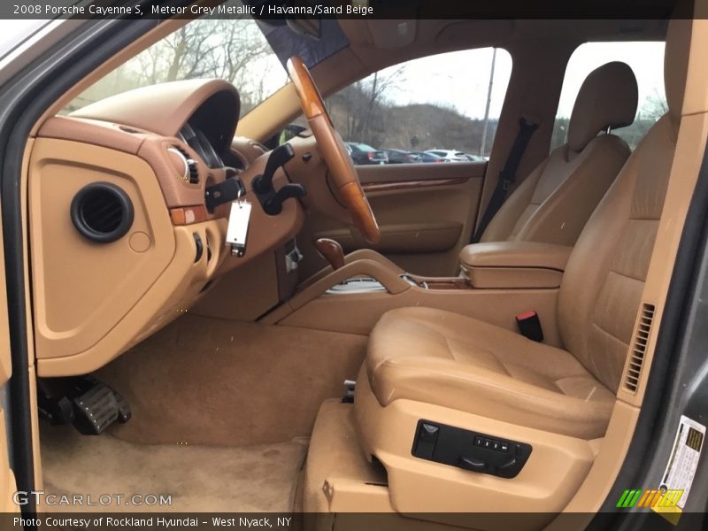 Meteor Grey Metallic / Havanna/Sand Beige 2008 Porsche Cayenne S