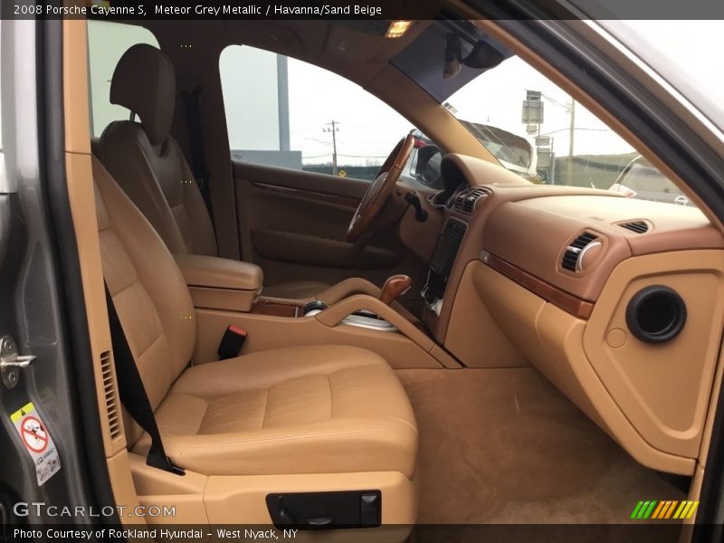 Meteor Grey Metallic / Havanna/Sand Beige 2008 Porsche Cayenne S