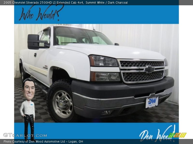 Summit White / Dark Charcoal 2005 Chevrolet Silverado 2500HD LS Extended Cab 4x4