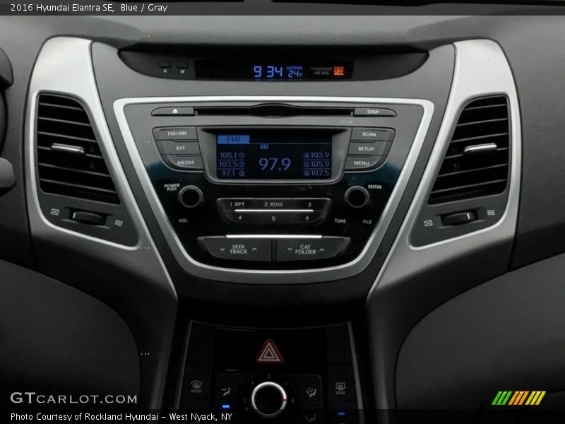 Blue / Gray 2016 Hyundai Elantra SE