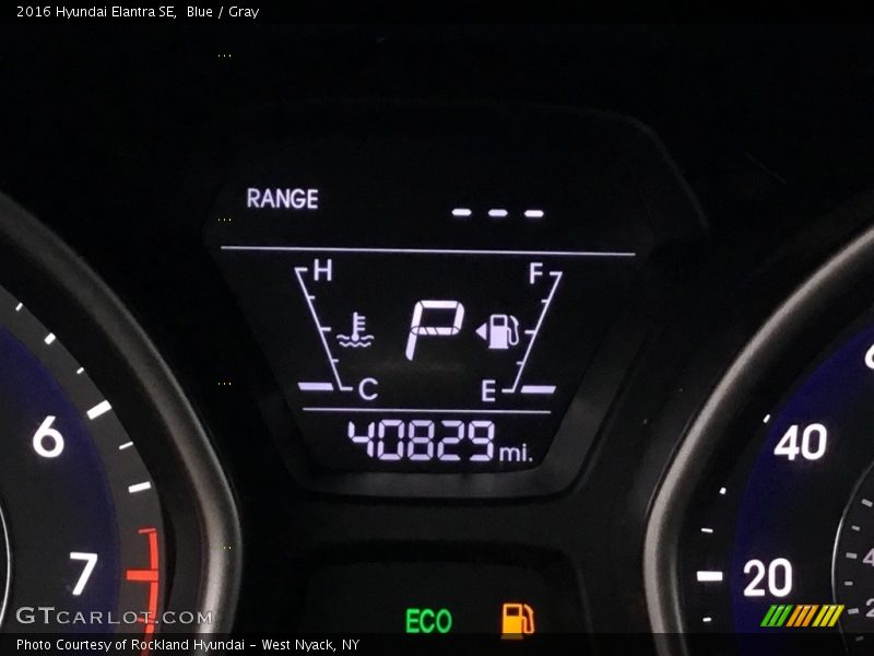 Blue / Gray 2016 Hyundai Elantra SE