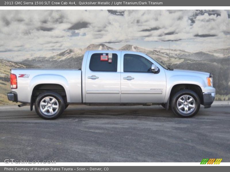 Quicksilver Metallic / Light Titanium/Dark Titanium 2013 GMC Sierra 1500 SLT Crew Cab 4x4