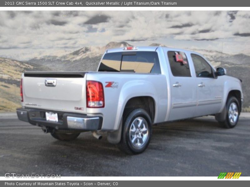 Quicksilver Metallic / Light Titanium/Dark Titanium 2013 GMC Sierra 1500 SLT Crew Cab 4x4