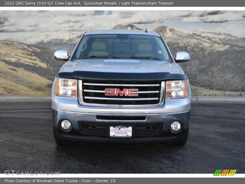 Quicksilver Metallic / Light Titanium/Dark Titanium 2013 GMC Sierra 1500 SLT Crew Cab 4x4