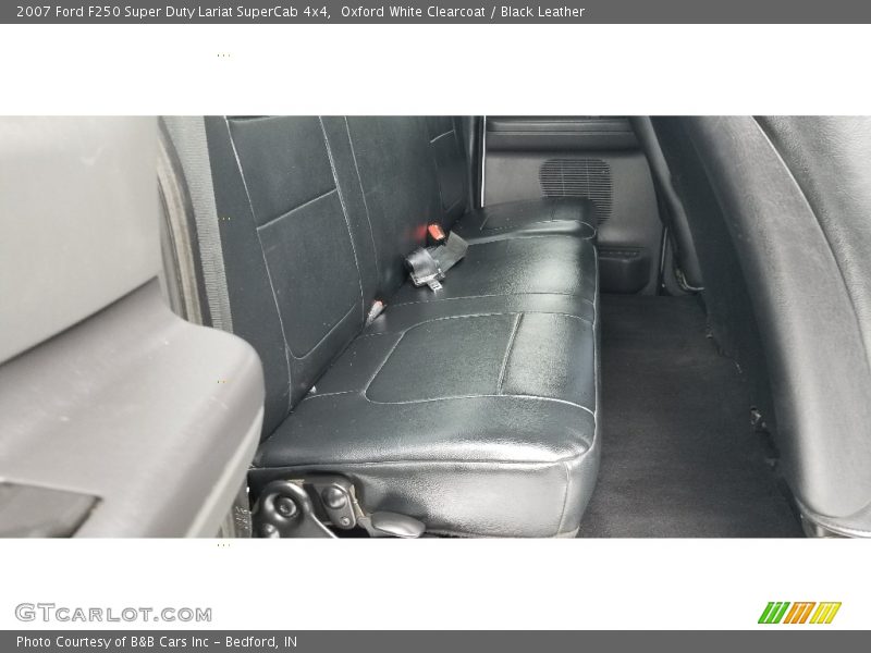 Oxford White Clearcoat / Black Leather 2007 Ford F250 Super Duty Lariat SuperCab 4x4