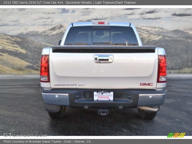 Quicksilver Metallic / Light Titanium/Dark Titanium 2013 GMC Sierra 1500 SLT Crew Cab 4x4