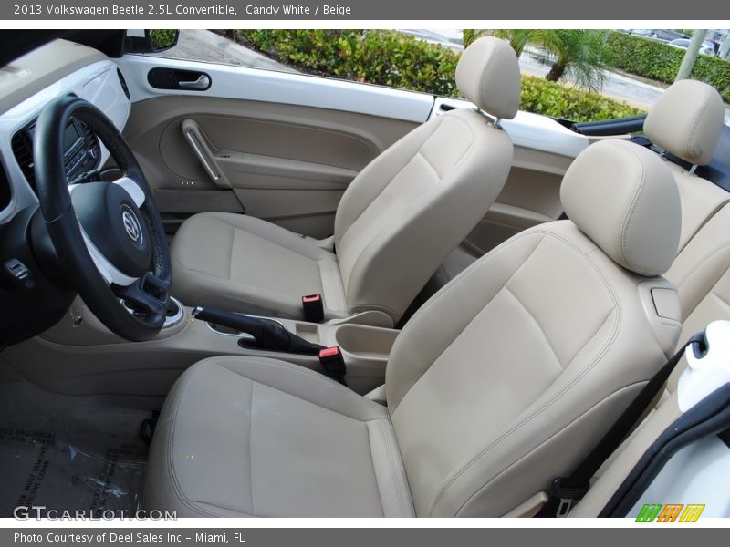 Candy White / Beige 2013 Volkswagen Beetle 2.5L Convertible