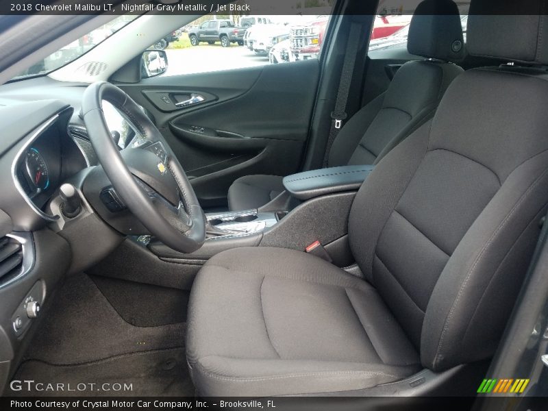 Nightfall Gray Metallic / Jet Black 2018 Chevrolet Malibu LT