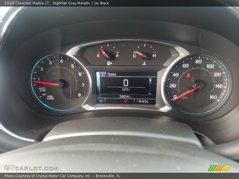 Nightfall Gray Metallic / Jet Black 2018 Chevrolet Malibu LT