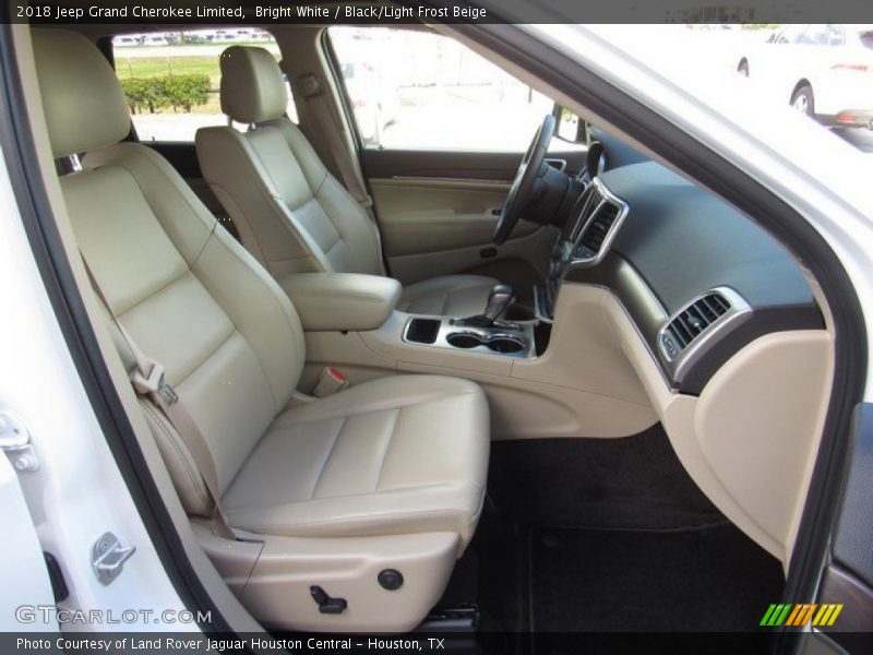 Bright White / Black/Light Frost Beige 2018 Jeep Grand Cherokee Limited