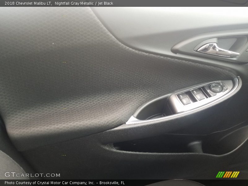 Nightfall Gray Metallic / Jet Black 2018 Chevrolet Malibu LT