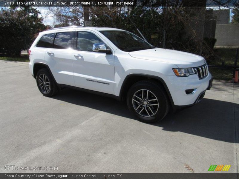 Bright White / Black/Light Frost Beige 2018 Jeep Grand Cherokee Limited